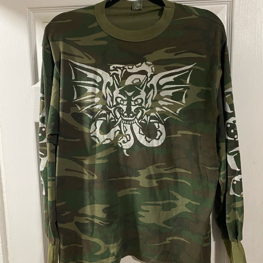 Handpainted Camouflage Tattoo Tee